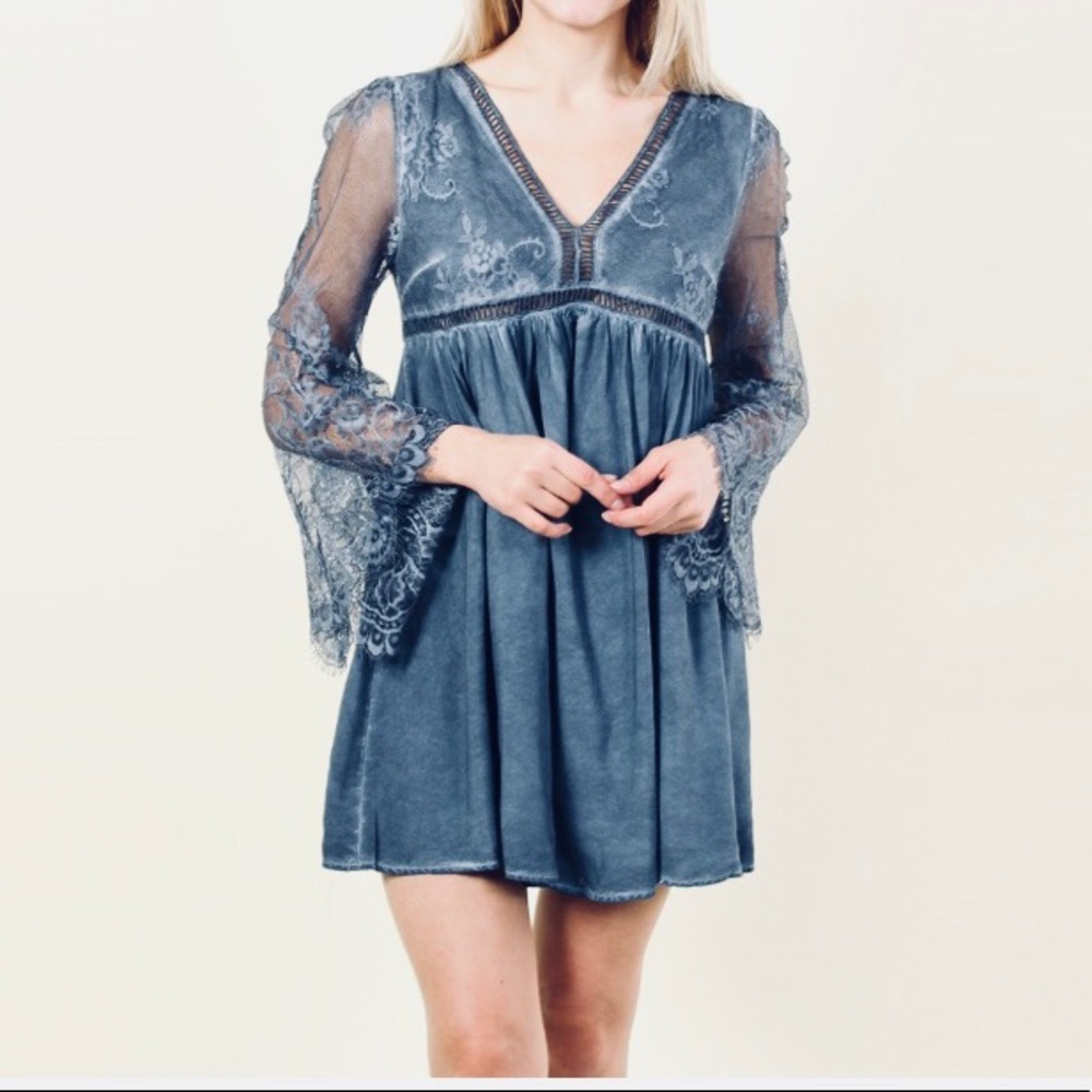Minka Mineral Wash Babydoll Dress 🌸